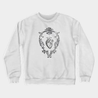 Wreath of Hearts. Dark Crewneck Sweatshirt